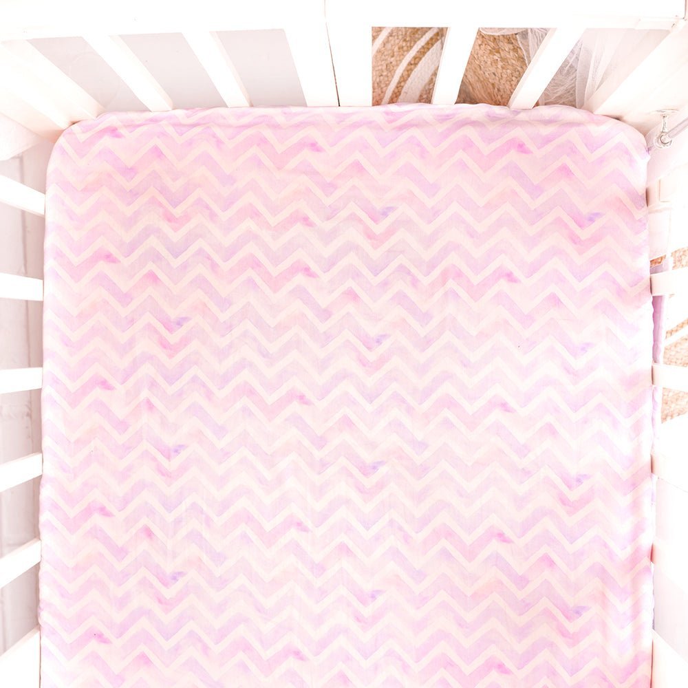 Fancy Fluff Organic Cot Fitted Sheet- Pixie Dust - FF-PX-FBS-04