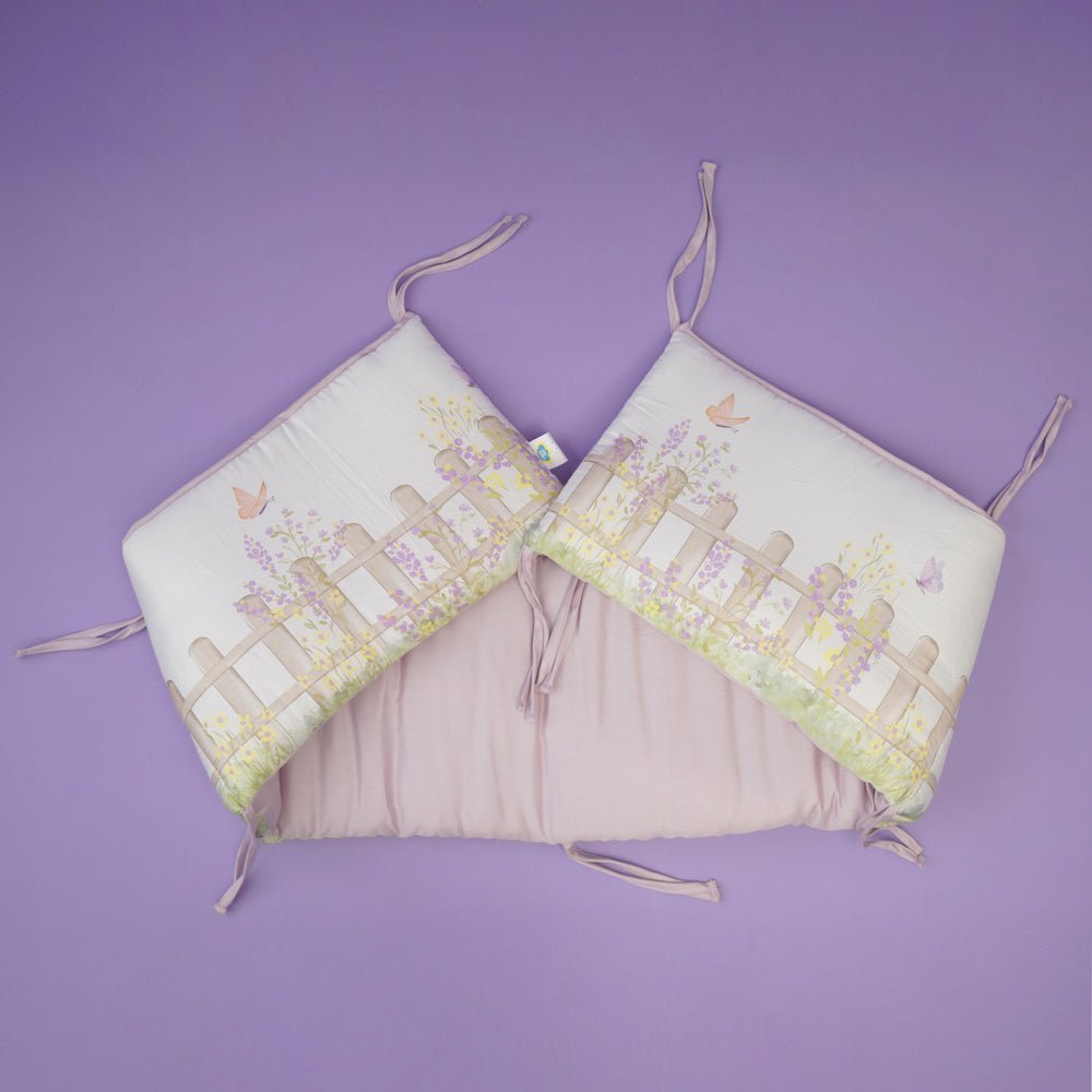 Fancy Fluff Organic Cot Half Bumper- Pixie Dust - FF-PX-BCB-04