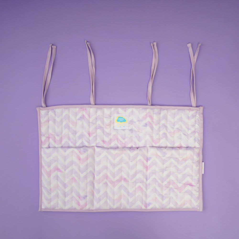Fancy Fluff Organic Cotton Crib Organiser - Pixie Dust - FF-PX-QCO-04