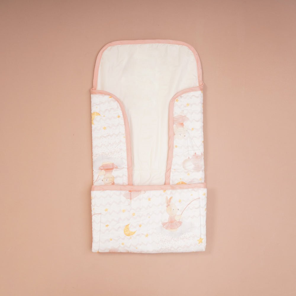 Fancy Fluff Organic Cotton On-The-Go Changing Mat- Day Dream - FF-DM-QCM-02