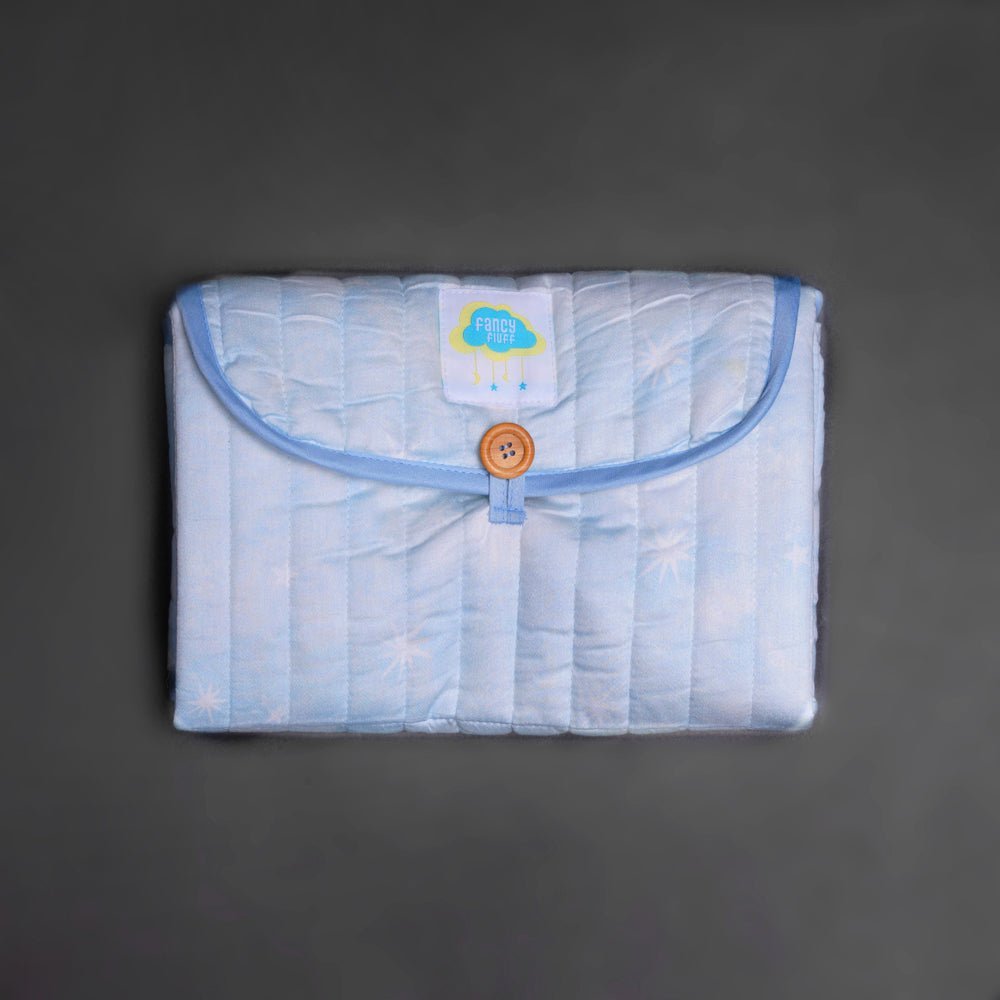 Fancy Fluff Organic Cotton On-The-Go Changing Mat- Nova - FF-NV-QCM-03