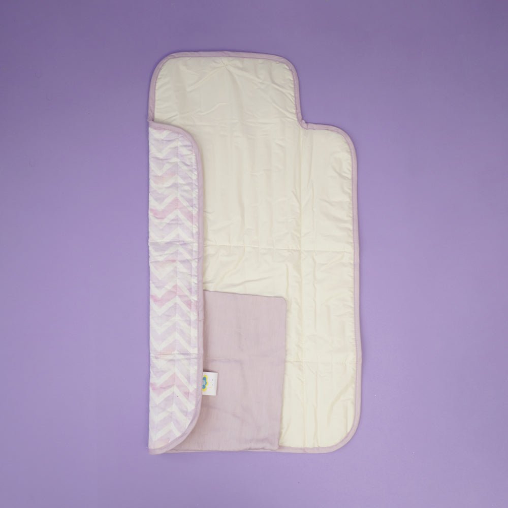 Fancy Fluff Organic Cotton On-The-Go Changing Mat- Pixie Dust - FF-PX-QCM-04
