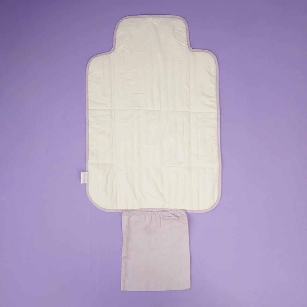 Fancy Fluff Organic Cotton On-The-Go Changing Mat- Pixie Dust - FF-PX-QCM-04