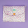 Fancy Fluff Organic Cotton On-The-Go Changing Mat- Pixie Dust - FF-PX-QCM-04