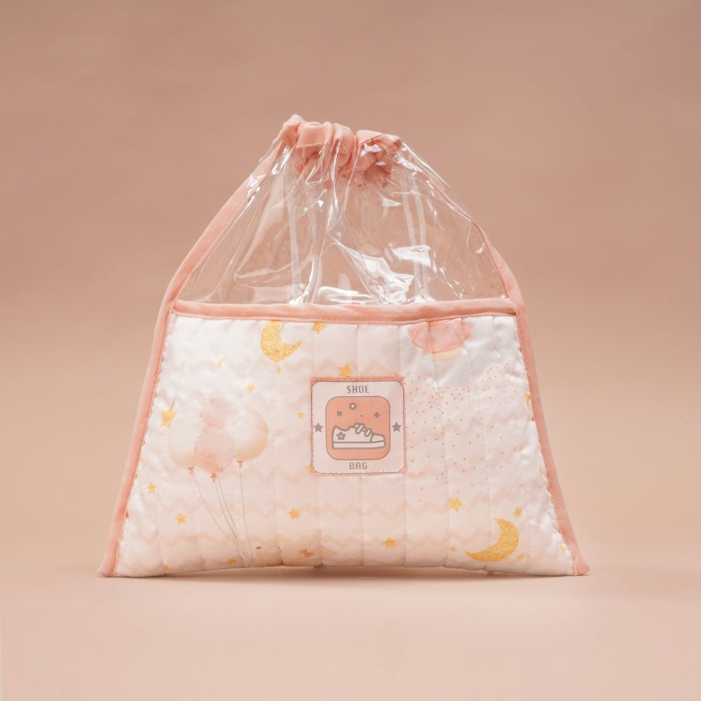 Fancy Fluff Organic Cotton Shoe Bag- Day Dream - FF-DM-QSK-02