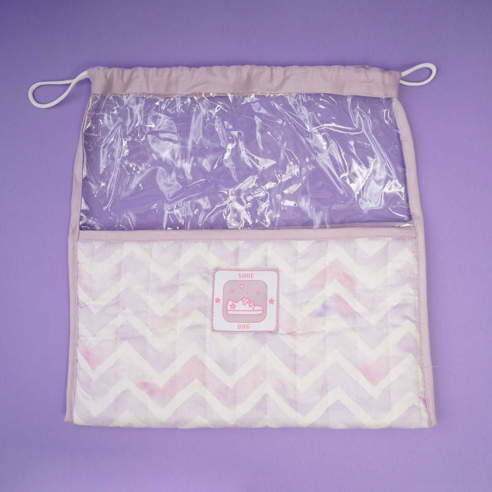 Fancy Fluff Organic Cotton Shoe Bag- Pixie Dust - FF-PX-QSK-04