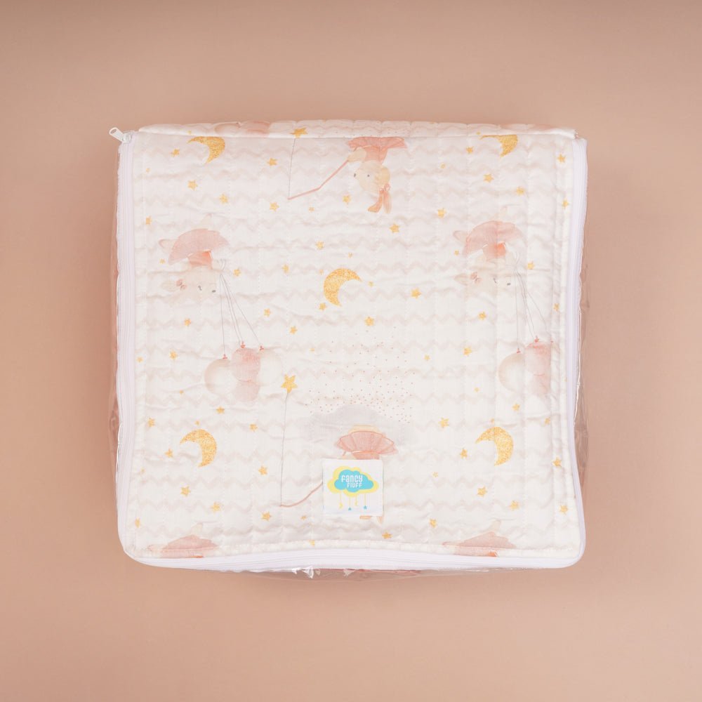 Fancy Fluff Organic Cotton Storage Bag- Day Dream - FF-DM-QML-02