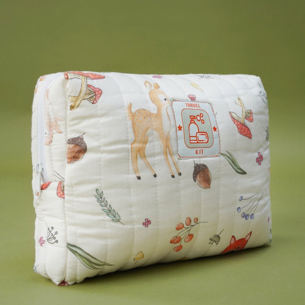 Fancy Fluff Organic Cotton Travel Kit- Woodland - FF-WD-QTK-01