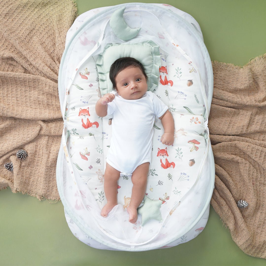 Fancy Fluff Organic Mosquito Net Set - Woodland - FF-WD-MNS-01
