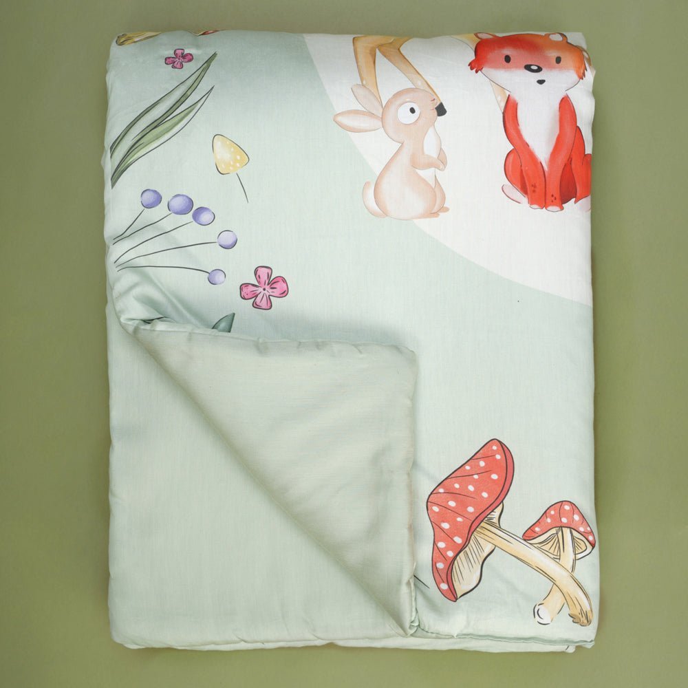 Fancy Fluff Organic Toddler Comforter- Woodland - FF-WD-BCC-01