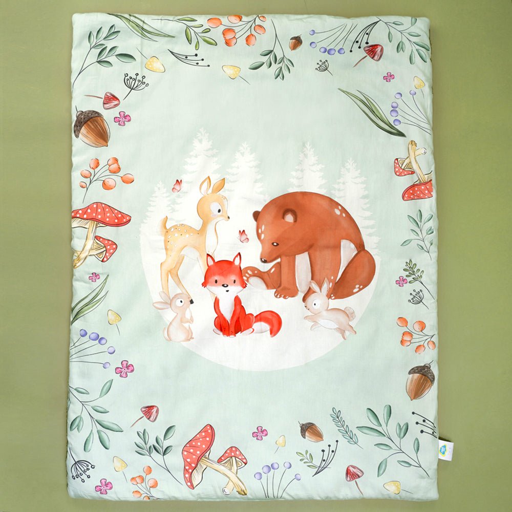 Fancy Fluff Organic Toddler Comforter- Woodland - FF-WD-BCC-01