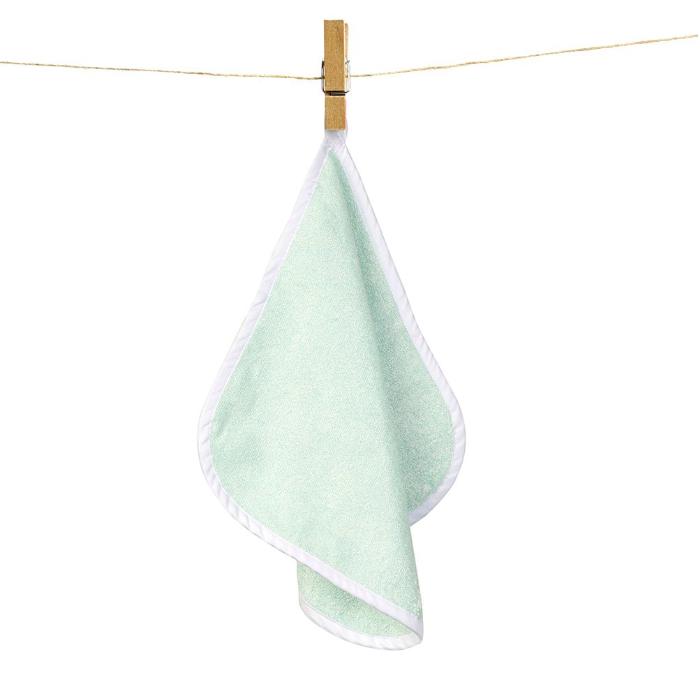 Fancy Fluff Pack of 3 Bamboo Cotton Washcloth- Blue - FF-BL-WCL-02