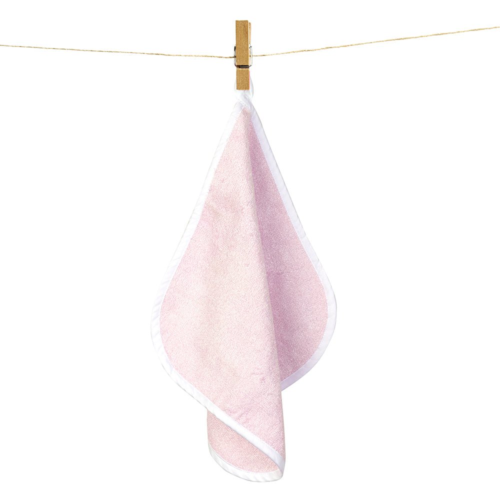 Fancy Fluff Pack of 3 Bamboo Cotton Washcloth- Pink - FF-PK-WCL-01