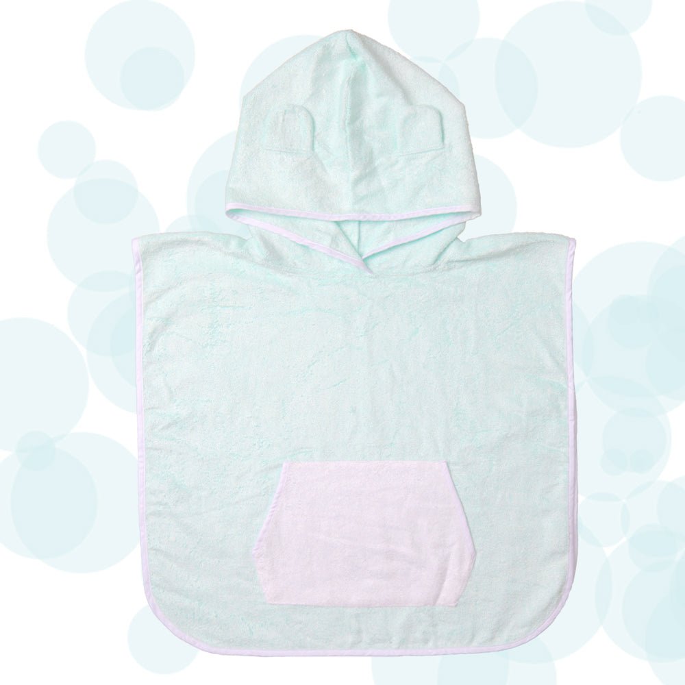 FancyFluff Bamboo Cotton Kids Poncho- Bear - FF-BR-KHP-02