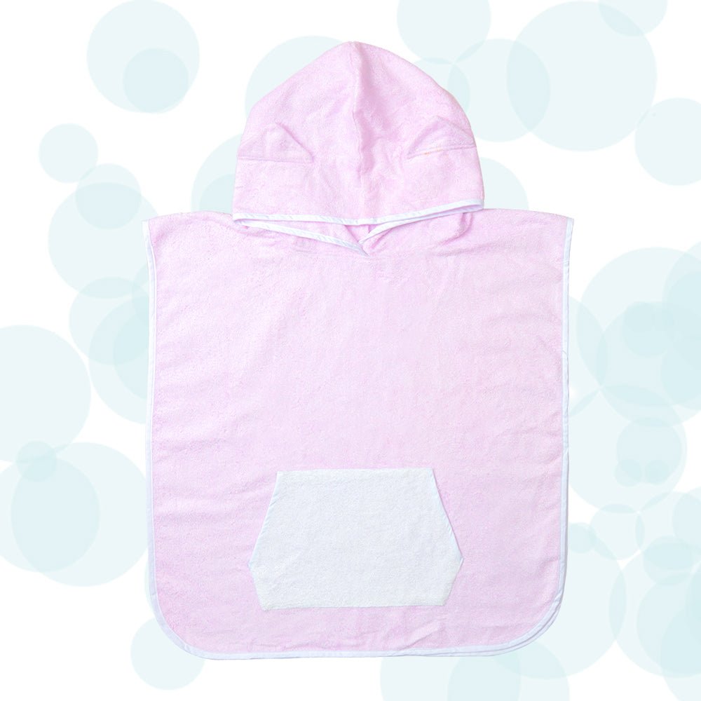 FancyFluff Bamboo Cotton Kids Poncho- Kitty - FF-KT-KHP-04