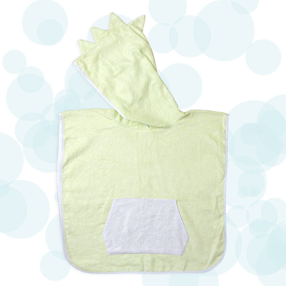 FancyFluff Bamboo Cotton Kids Poncho- Dino - FF-DN-KHP-03