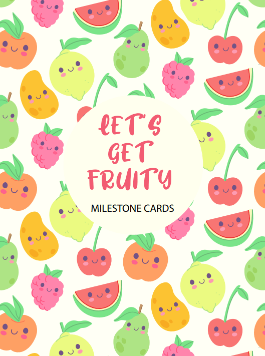Get Fruity Theme Milestone cards- (Pack of 25) - MSCD-GTFRU