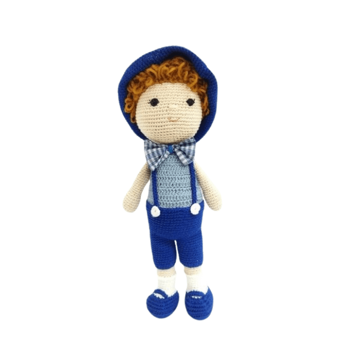 Happy Threads Handcrafted Amigurumi- Harry Boy Doll - NAUB0631