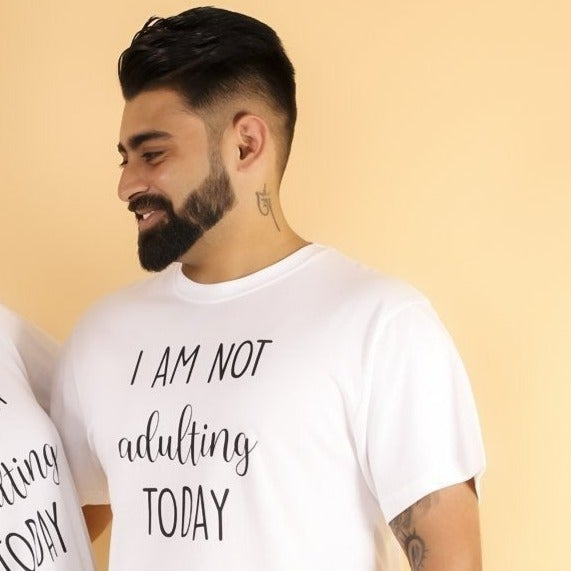 I Am Not Adulting Mens T shirt - TWMN-NTAD-S