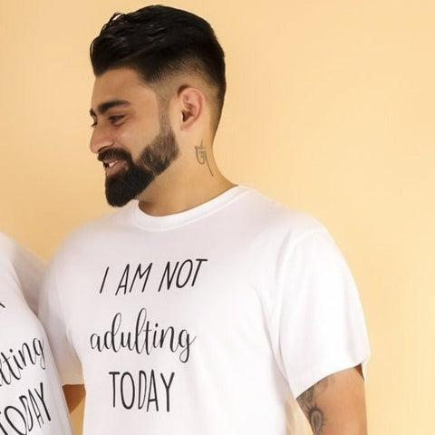 I Am Not Adulting Mens T shirt - TWMN-NTAD-S