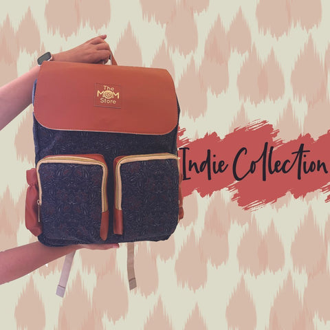 Indie Collection-Indigo Lotus Diaper Bag - DBG-INGLT
