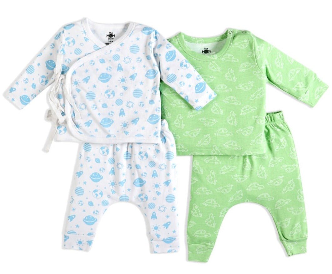 Infant Pajama Set Combo Of 2: Vrrom Vrrom-Out Of World - IPS2-VRMOW-0-3