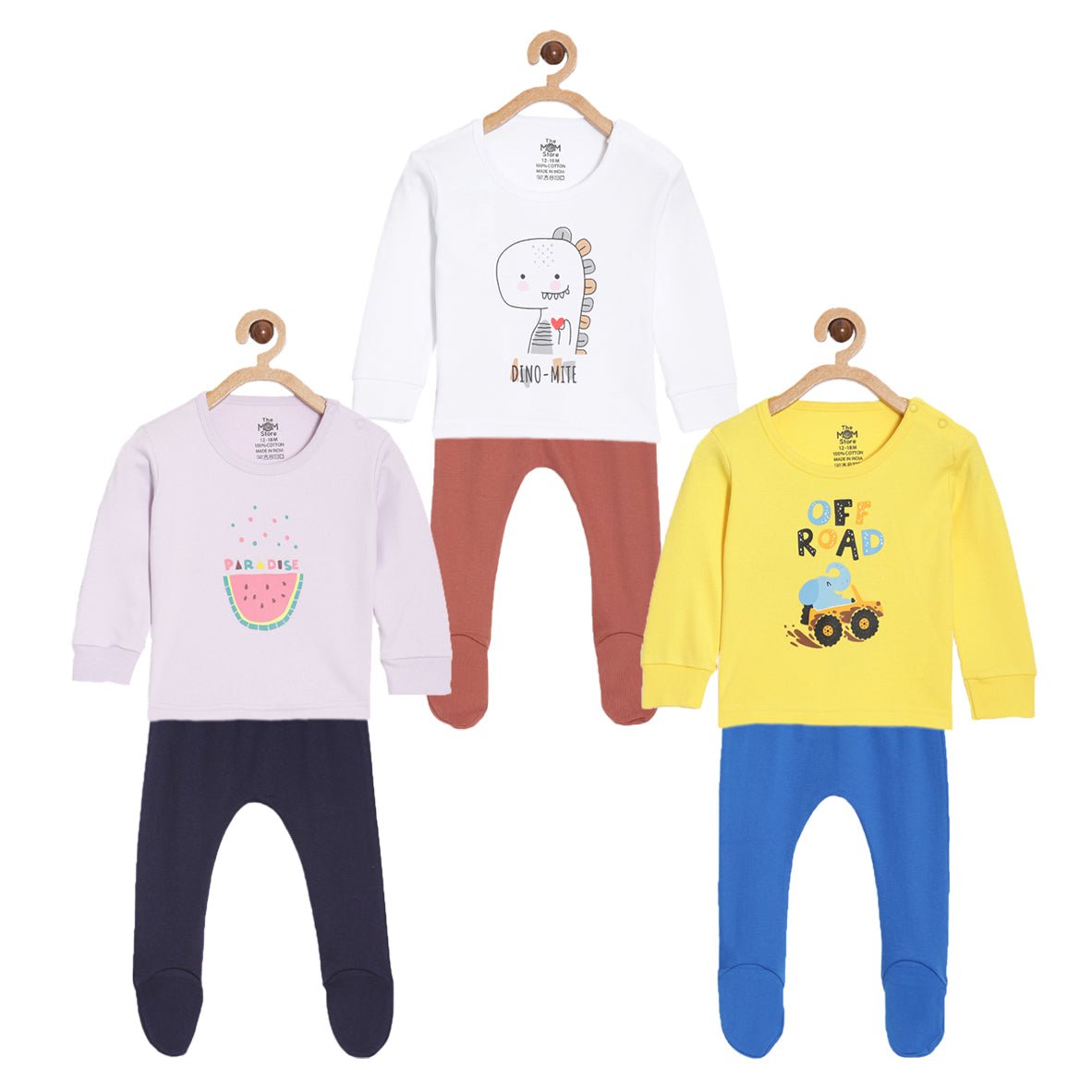 Infant Set Combo of 3: Dino-Mite, Paradise & Off Road - IPS3-ES-DMPO-0-3