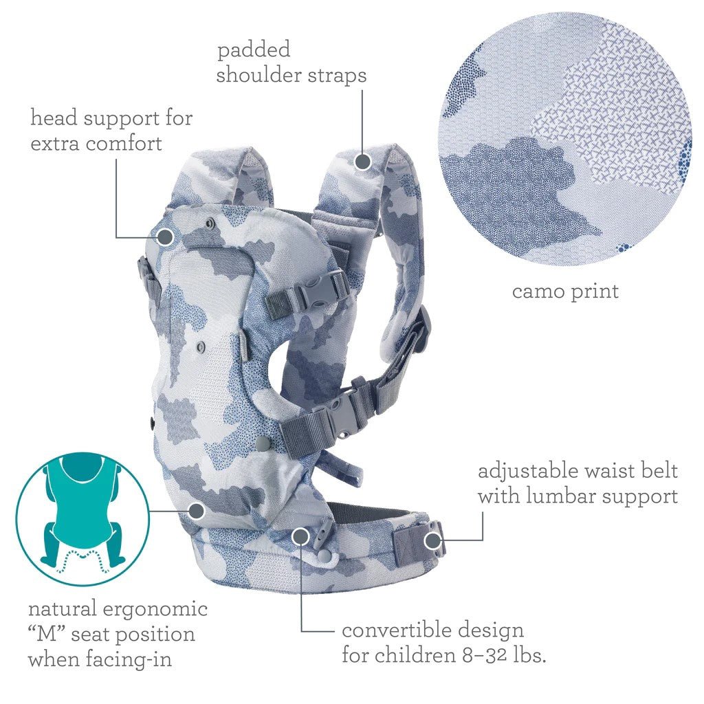 Infantino Flip 4-In-1 Convertible Carrier Camo - 300116