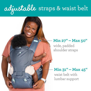 Infantino Hip Rider Plus 5-in-1 Hip Seat Carrier Grey - 300012