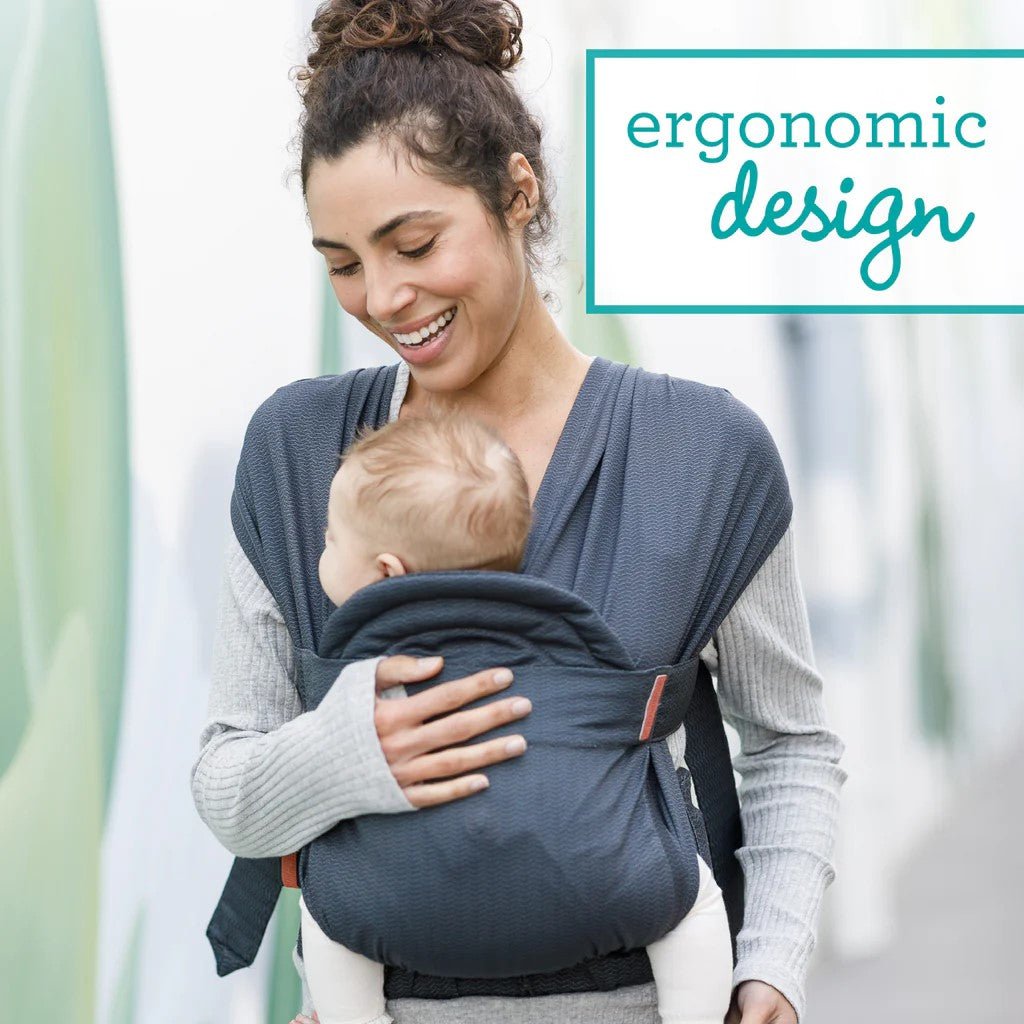 Infantino Hug & Cuddle Adjustable Hybrid Wrap Carrier Black - 300092
