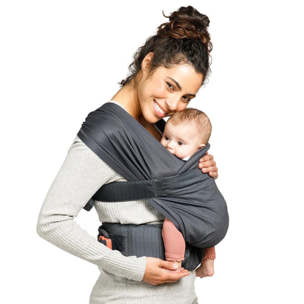 Infantino Hug & Cuddle Adjustable Hybrid Wrap Carrier Black - 300092