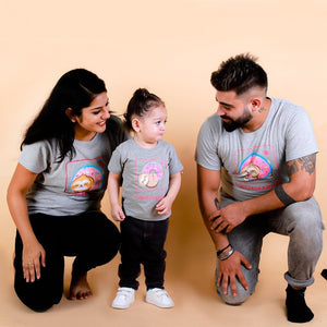 Insta Parents Matching Family Twinning T Shirt- Combo of 2 - TWTS-2-INPRT