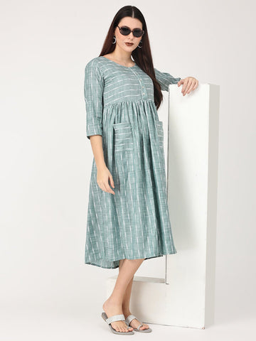Ivy Green Maternity and Nursing Dress