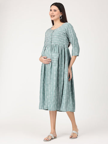 Ivy Green Maternity and Nursing Dress