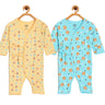 Jabla Infant Romper Combo Of 2: The Astros- Feline Fighters - ROM2-SS-TSFF-PM