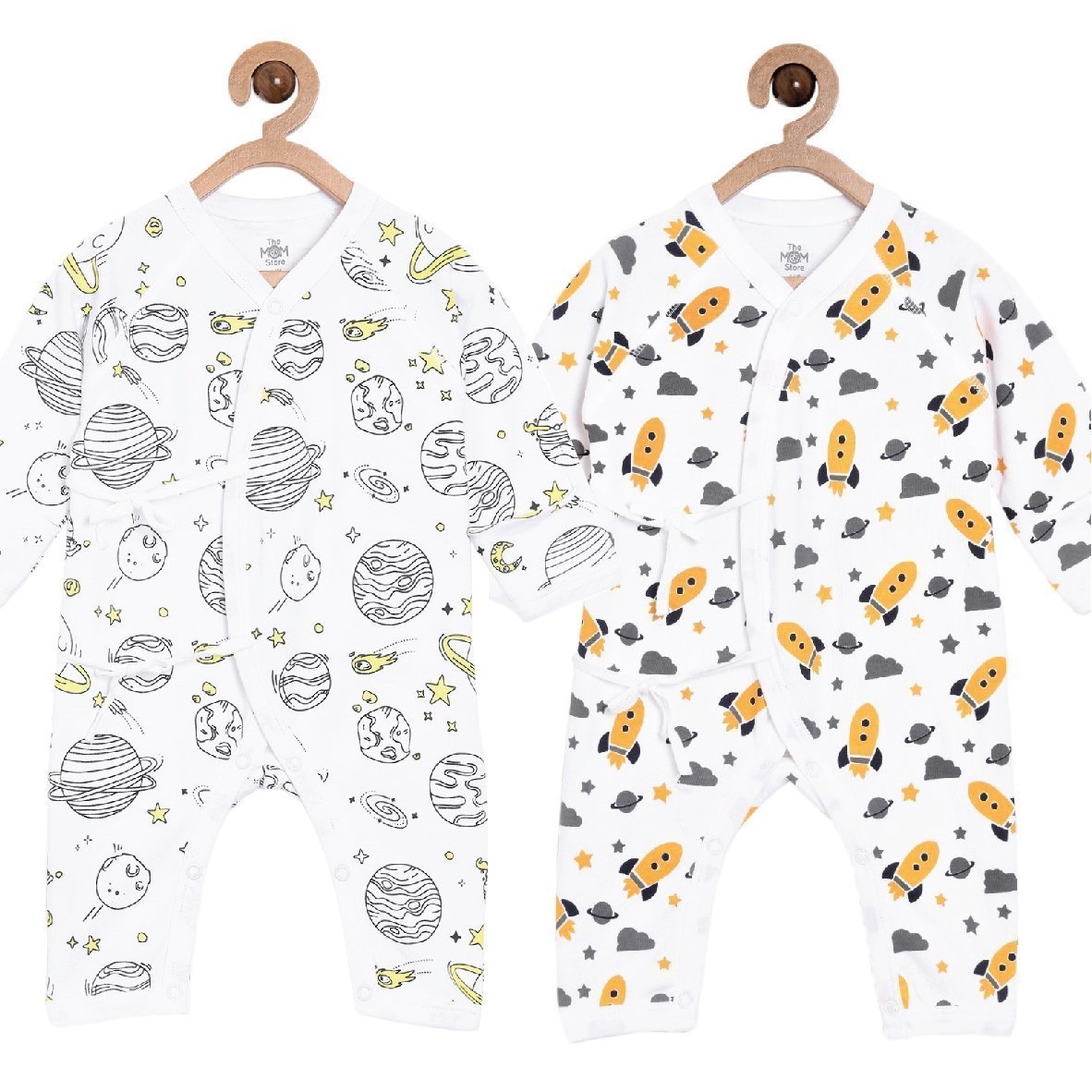 Jabla Style Infant Romper Combo of 2-Planet World-Tour to the Space - ROM-PWTS-PM