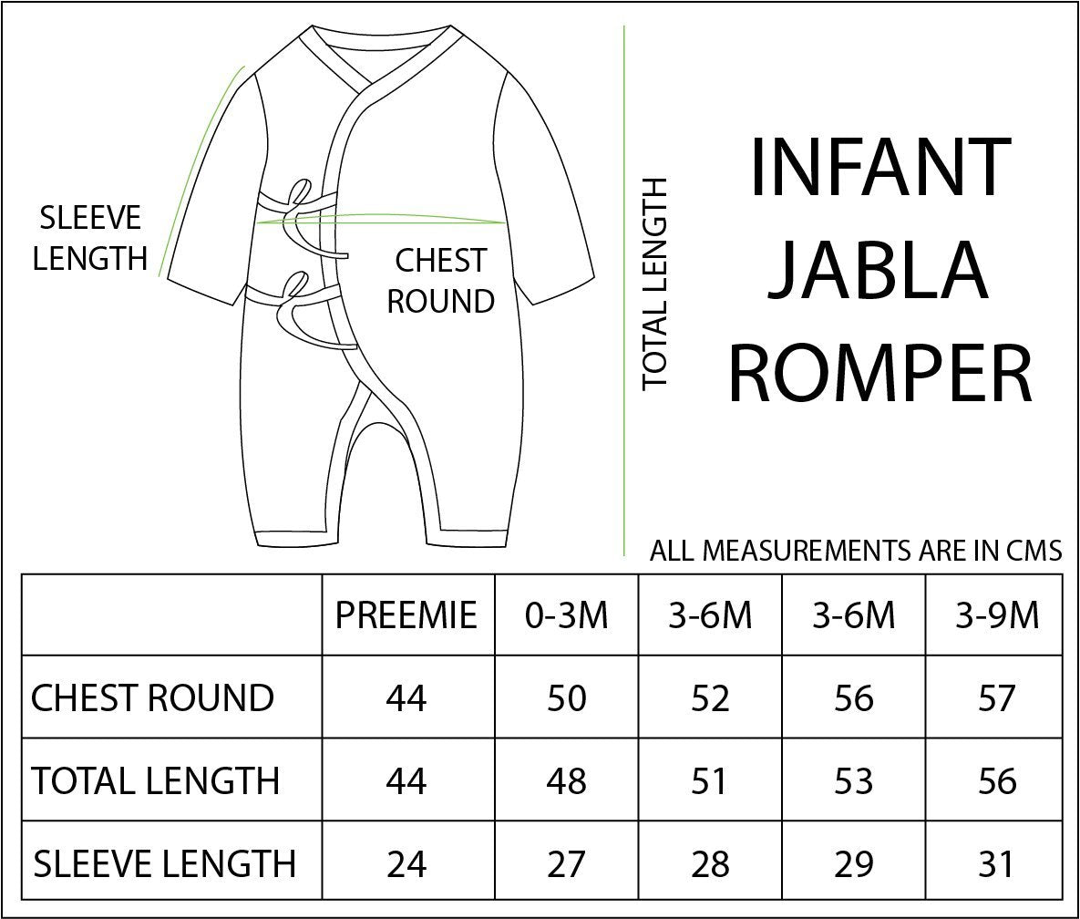 Jungle Elephant Infant Romper (Jabla Style) - ROM-JGELP-PM