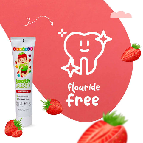 Kiddees Strawberry Kids Toothpaste (Pack of 2) - KID01