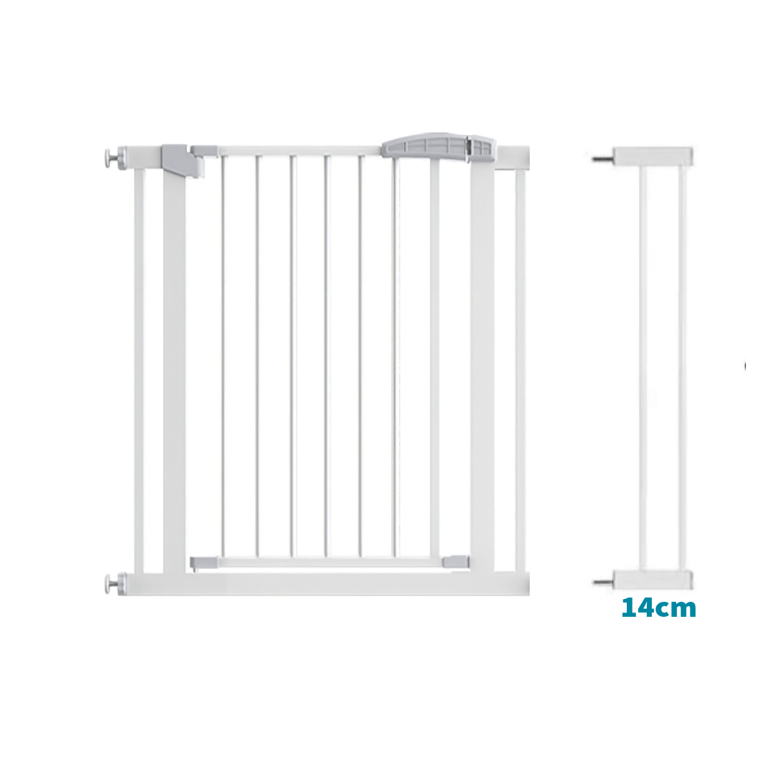 KidDough Baby Safety Gate: Auto Close with Double Lock System (75-82cms) - gate14cm