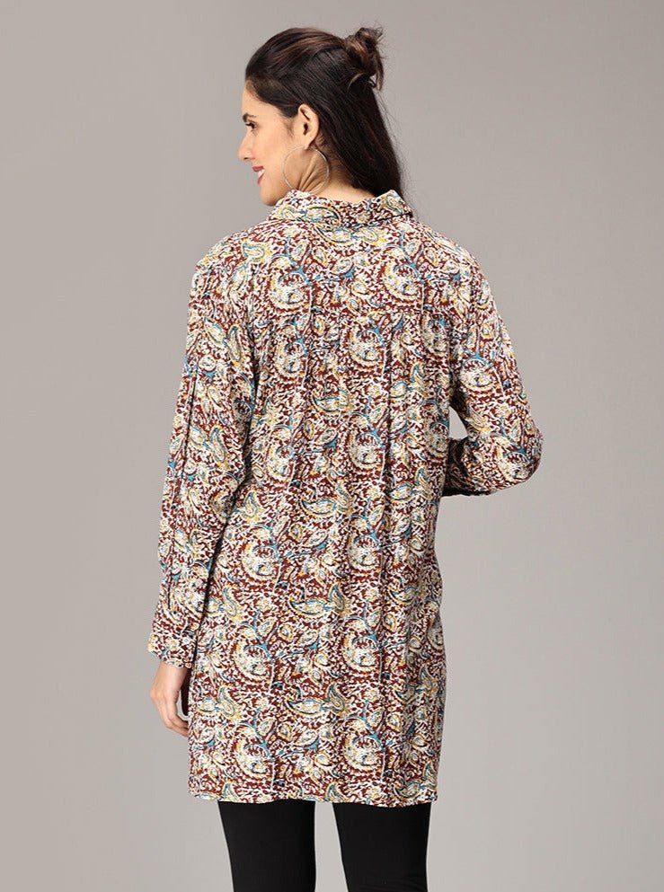 Kimaya Maternity and Nursing Oversized Shirt - MAT-SD-KLNKMO-S