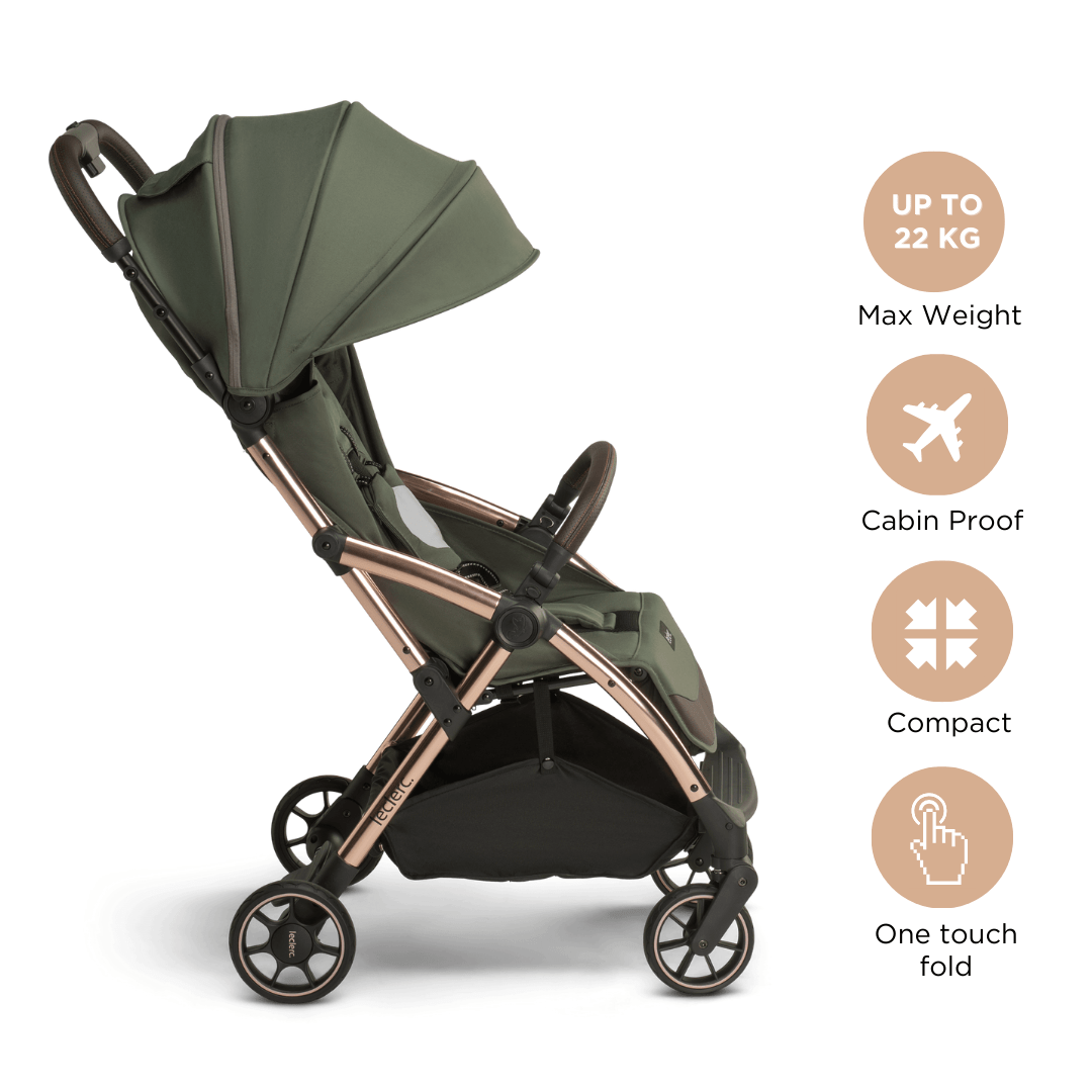 Leclerc Baby Influencer Stroller Army Green - LEC20010