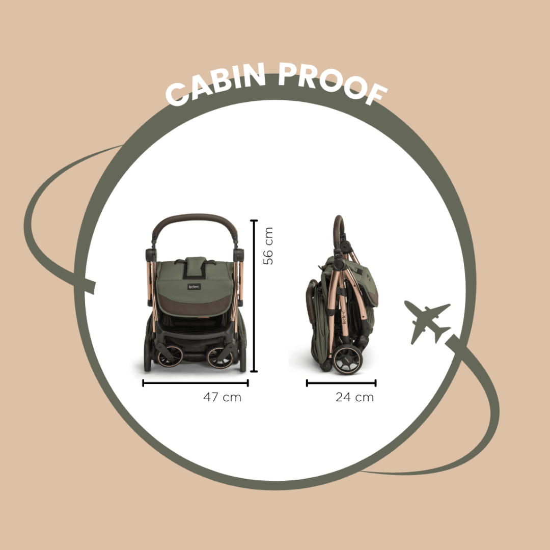 Leclerc Baby Influencer Stroller Sand Chocolate - LEC20012
