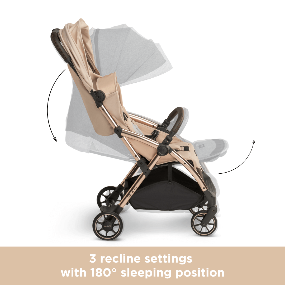 Leclerc Baby Influencer Stroller Sand Chocolate - LEC20012