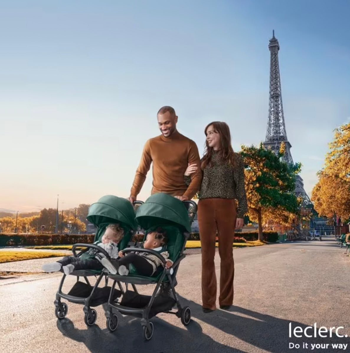 Leclerc Baby Twin/stroller Connector Black - LEC25987
