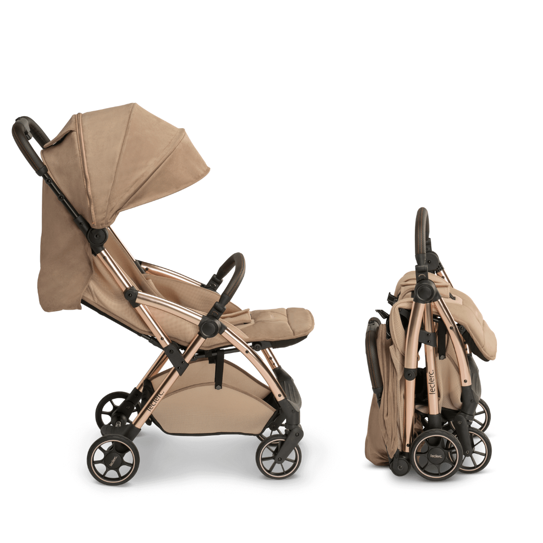 Leclercbaby Bundle Deal Hexagon Champaign (Stroller + Diaper Bag) - BUNHEX020