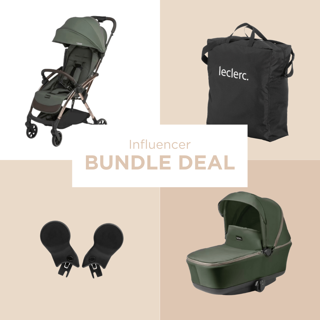 Leclercbaby Bundle Deal Influencer Army Green (Stroller + Bassinet) - BUNINF020