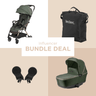 Leclercbaby Bundle Deal Influencer Army Green (Stroller + Bassinet) - BUNINF020