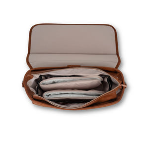 Leclercbaby Hexagon Diaper Bag- Heriatge Sport Brown - HEX0006