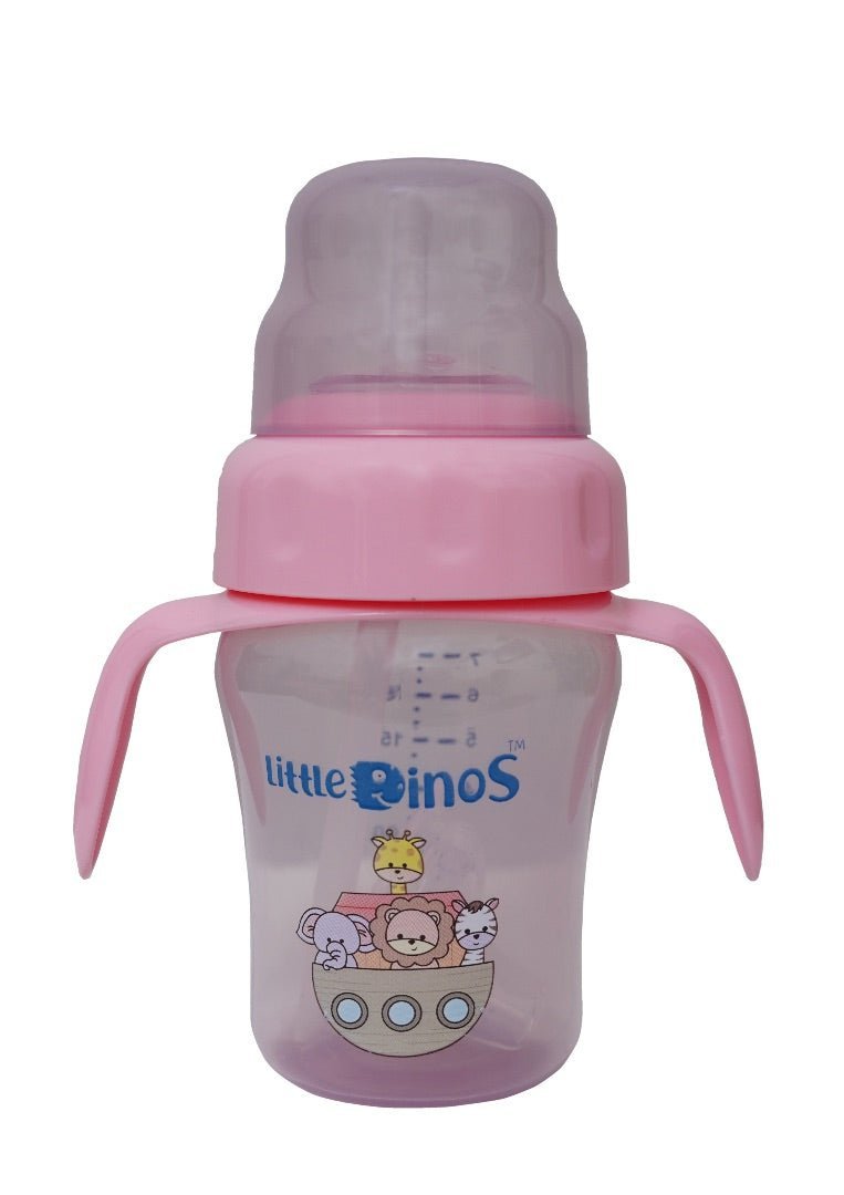 Little Dinos 210 ml 2 in 1 Sipper Cup- pink - LD SC 210 P