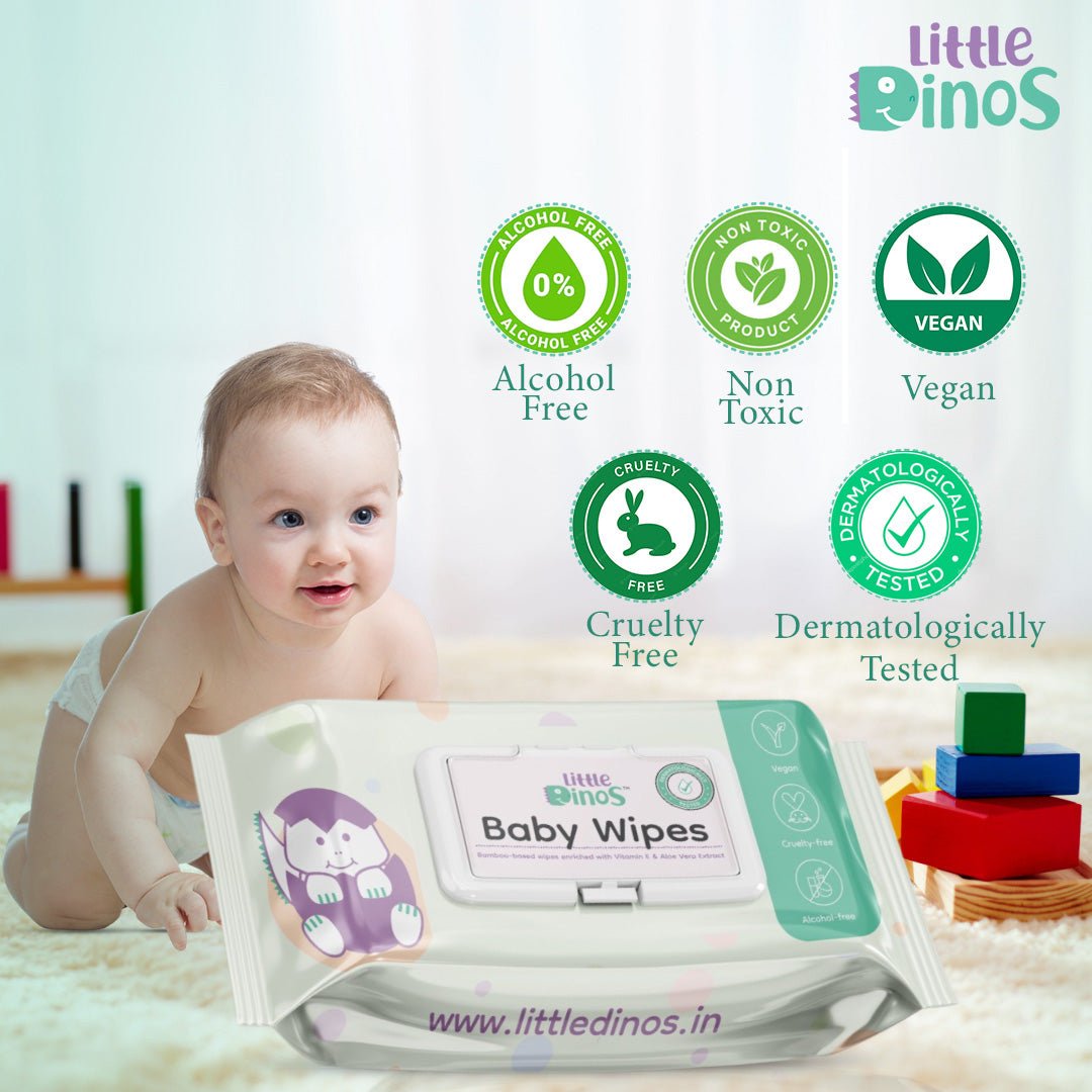 Little Dinos 99% water based baby wipes - LD OR WBWWF 72P